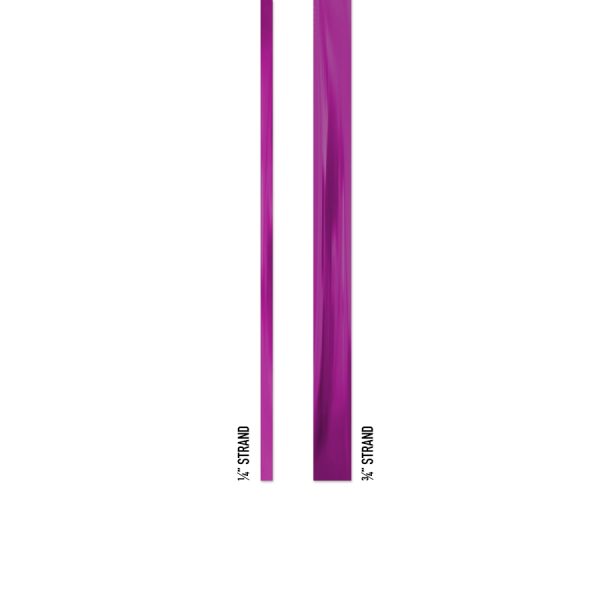 difference in stand thickness of 1/4 strand and 3/4 strand decorated dance sticks