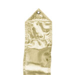 color detail of gold lamé action ribbon