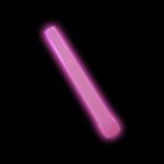 pink star line twirling baton glo stick glowing on black background