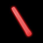 red star line twirling baton glo stick glowing on black background