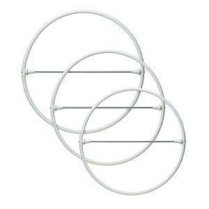 white Star Line Hoop Twirling Batons size selection