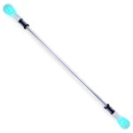 Lumina V2 Light Up Twirling Baton with ends glowing blue