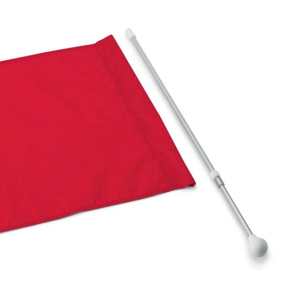 Star Line Twirl Star Twirling Flag Shaft with a red twirling flag