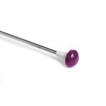 purple-star-line-twirling-baton-practice-caps shown on baton