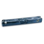 blue sparkle Star Line Twirling Baton Case with gold star line logo