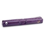 purple sparkle Star Line Twirling Baton Case with gold star line logo