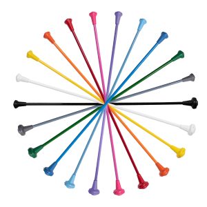 Kamaleon Colored Twirling Baton color selection arranged in a circle