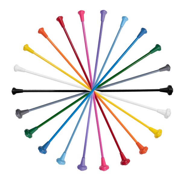 Kamaleon Colored Twirling Baton color selection arranged in a circle