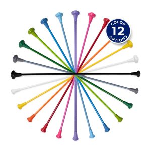 Kamaleon Colored Twirling Baton color selection arranged in a circle
