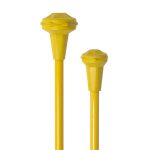 crazy yellow Kamaleon K-Pro 7/16" Thicker Shaft Twirling Baton tips
