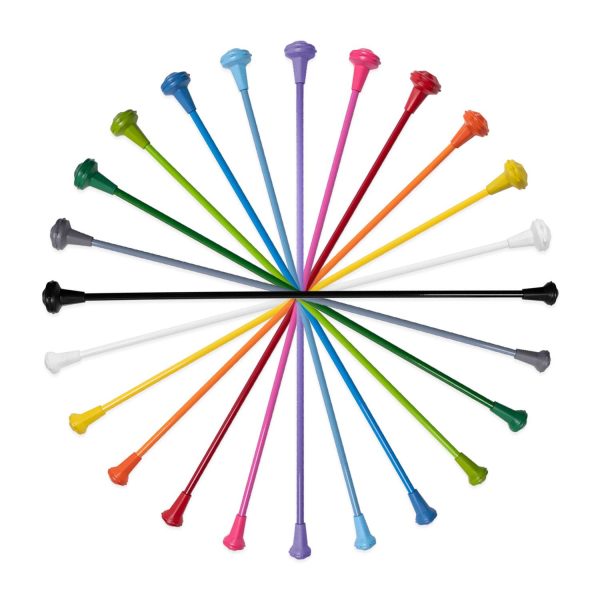 Kamaleon K-Pro Thicker Shaft Twirling Baton color selection arranged in a circle