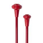 latin-red-kamaleon-colored-twirling-baton, showing tips