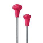 candy-pink-kamaleon-chrome-twirling-baton, showing tips