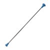 Kamaleon Chrome Twirling Baton with blue ends and silver shaft