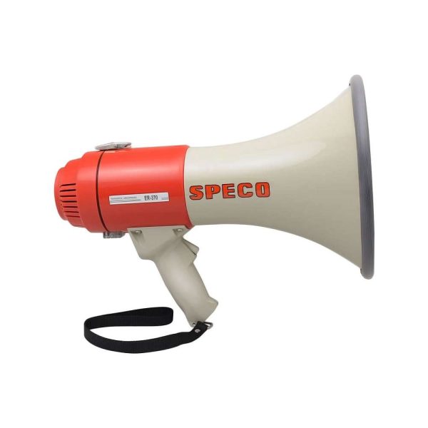 Speco ER-370 Deluxe bullhorn megaphone, side view