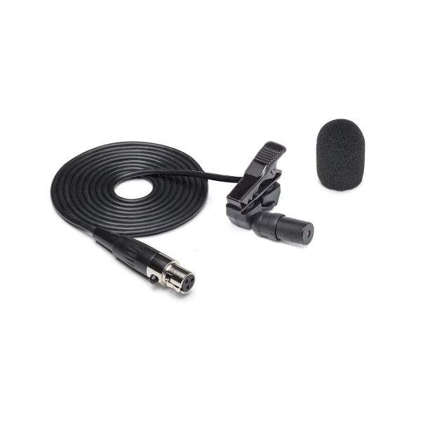 samson xpd2 lavalier microphone, cord, and cover