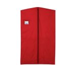 red deluxe garment bag