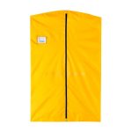 Gold Deluxe Garment Bag with black zipper, front view