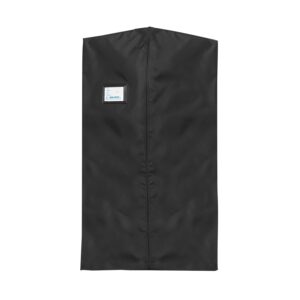 black garment back, front view
