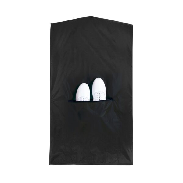 black garment back, back view