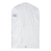 clear vinyl garment bag, front view
