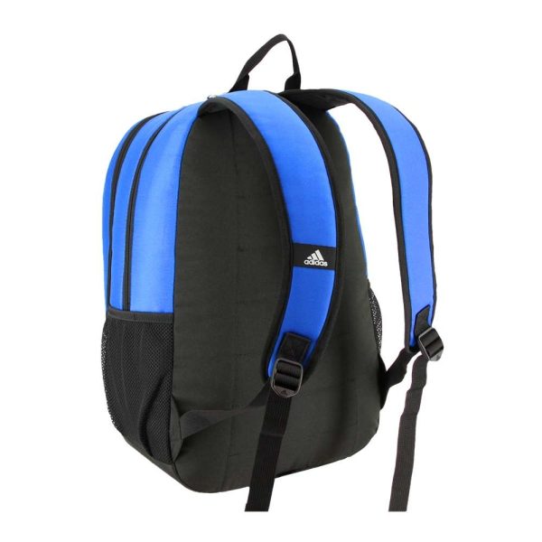 blue adidas Striker 2 Team Backpack, back view