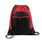 True Red/Black Pocket Cinch Sack