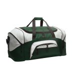 hunter/grey Colorblock Sport Duffel