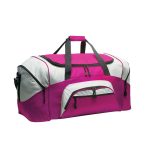 Tropical Pink/Grey Colorblock Sport Duffel