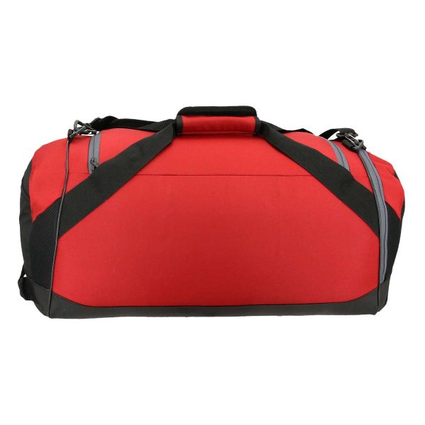 red adidas Medium Team Issue II Duffel, back view