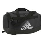 black/silver adidas Small Defender IV Duffel