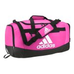 shock pink adidas Small Defender IV Duffel