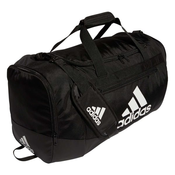 adidas Large Defender IV Duffel, front three-quarters view