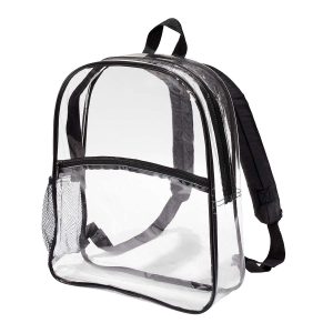 Port Authority Clear Backpack, front three-quarter view