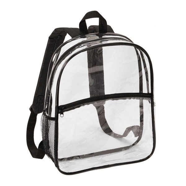 Port Authority Clear Backpack, front three-quarter view