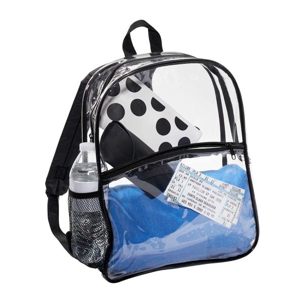 Port Authority Clear Backpack with accessories