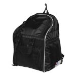 black-white-champion-all-sport-backpack, angled view