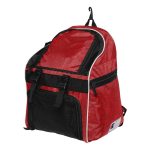 red Glitter Champion All-Sport Glitter Backpack, angled view