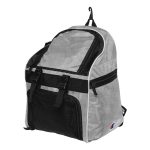 silver-glitter-champion-all-sport-glitter-backpack, angled view