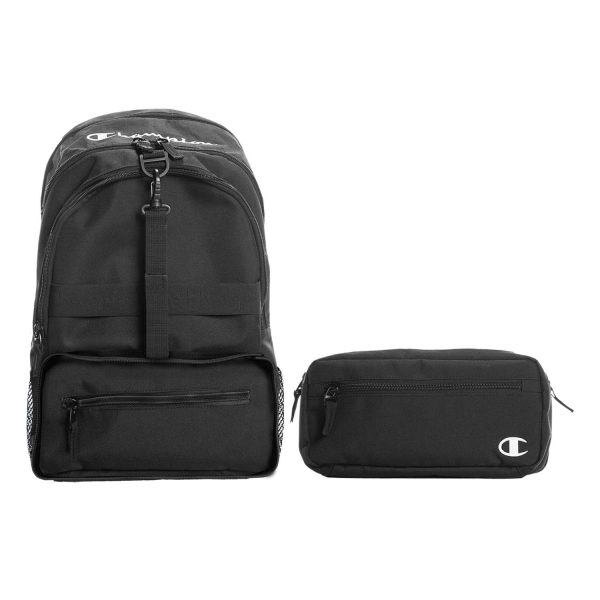 black Champion Squad Backpack with removable pack