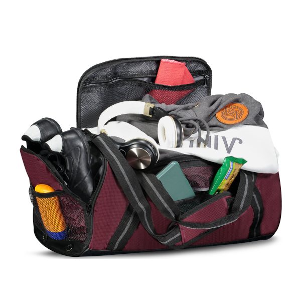 Holloway Rivalry Duffel Bag filled with accesories