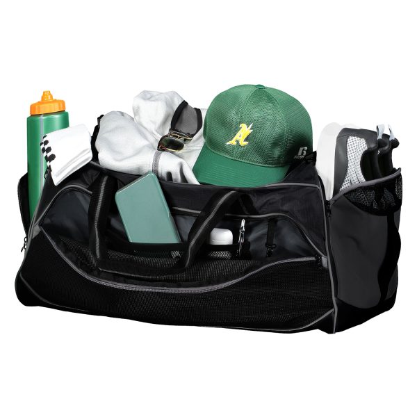 black Holloway Rivalry Backpack Duffel Bag holding accessories