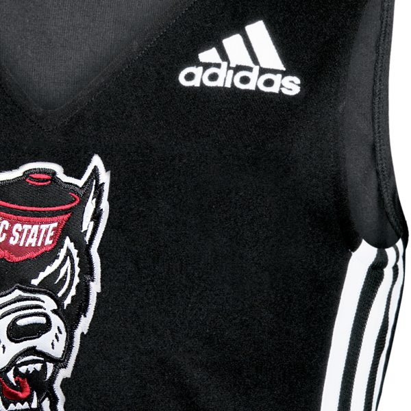 adidas custom cheer uniform shell, embroidery detail