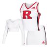 adidas custom cheer uniform liner, shell, and skirt group