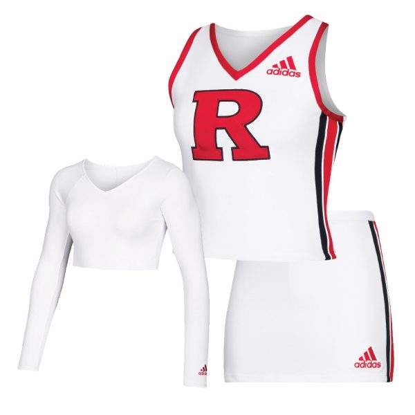 adidas custom cheer uniform liner, shell, and skirt group