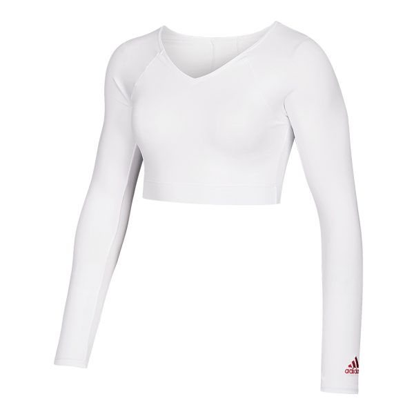 white adidas custom cheer uniform liner