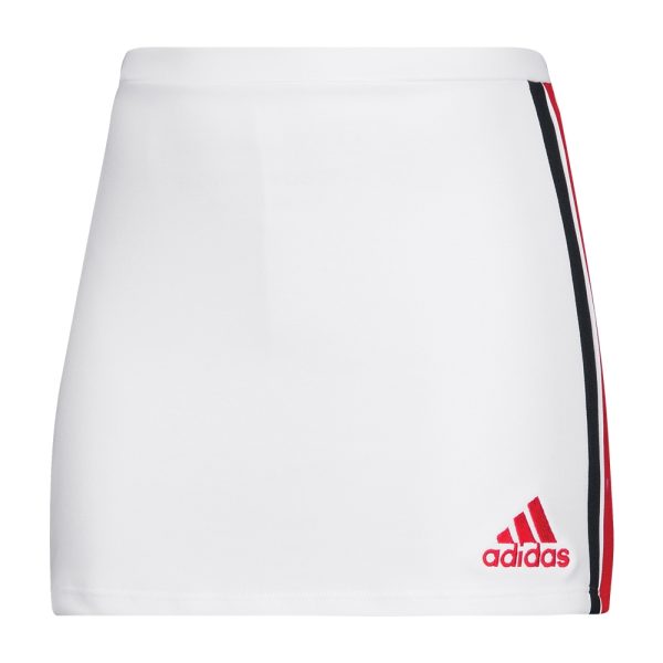 white adidas custom cheer uniform skirt