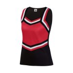 black/red/white Augusta Pike Cheerleading Shell