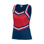 navy/red/white Augusta Pike Cheerleading Shell