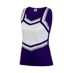 purple/metallic silver/white Augusta Pike Cheerleading Shell